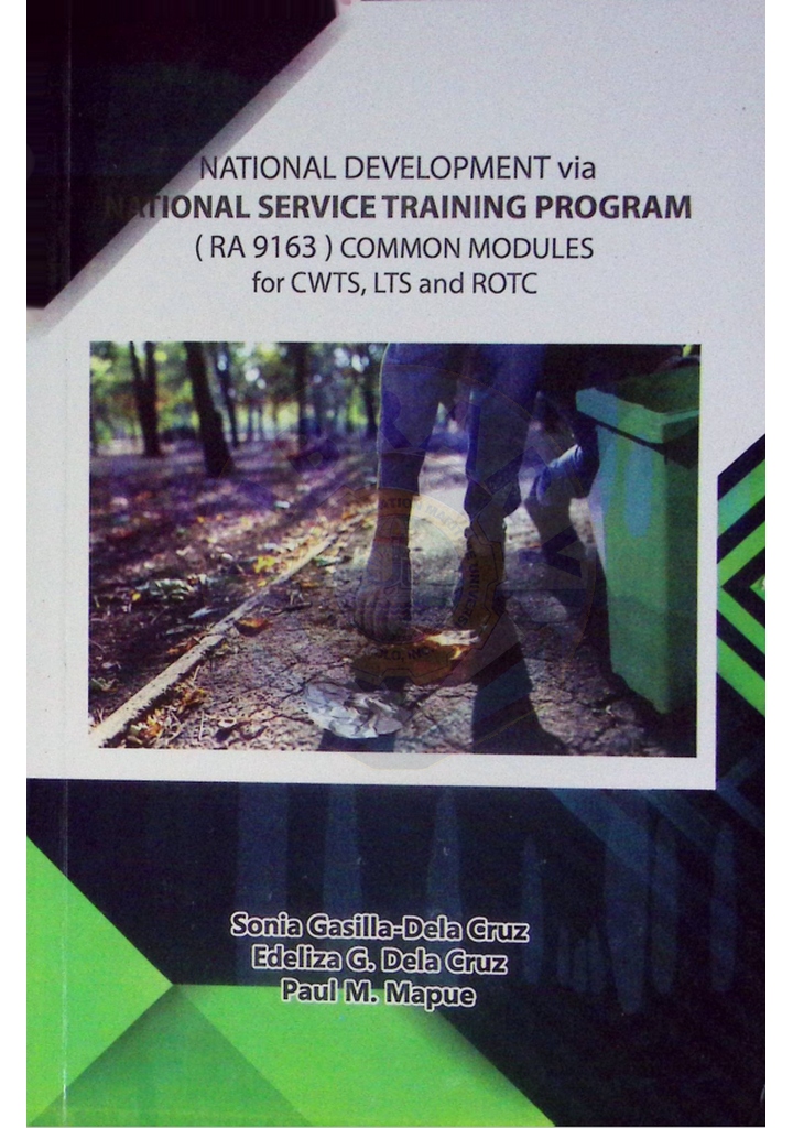 National development via National Service Training Program by Dela Cruz et al. 2019.